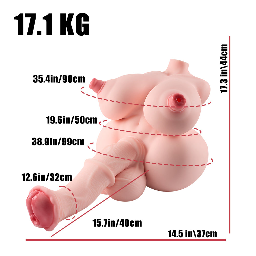 Image of Molly: 37LB Horse Penis Futanari nhentai Sex Doll With Penetrated Urethra Penis